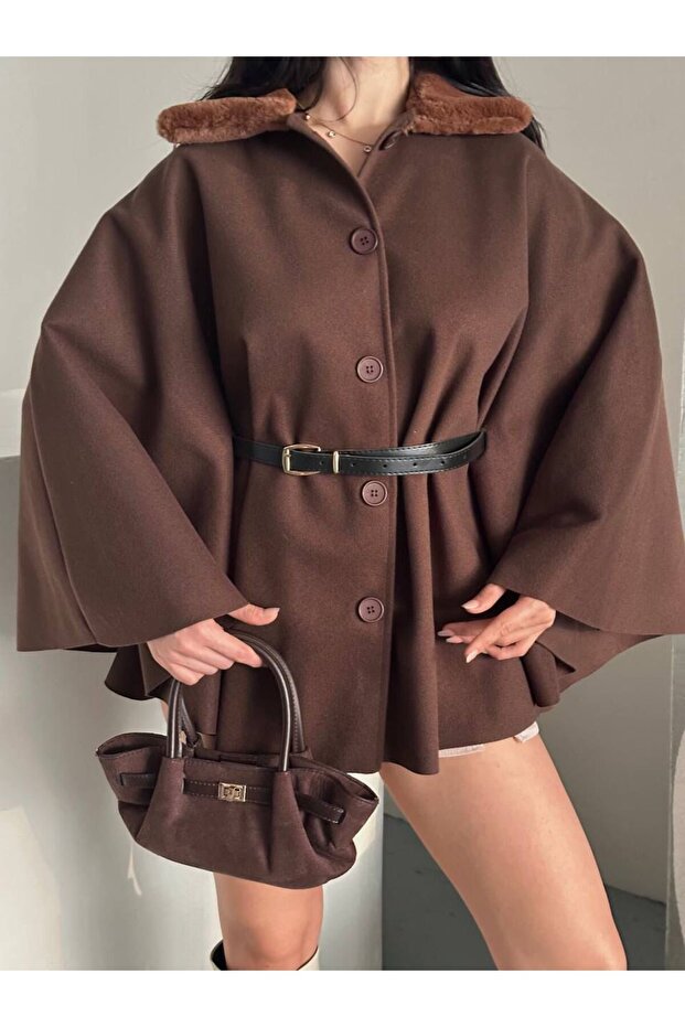 KAŞE KEMERLİ PANÇO - 3