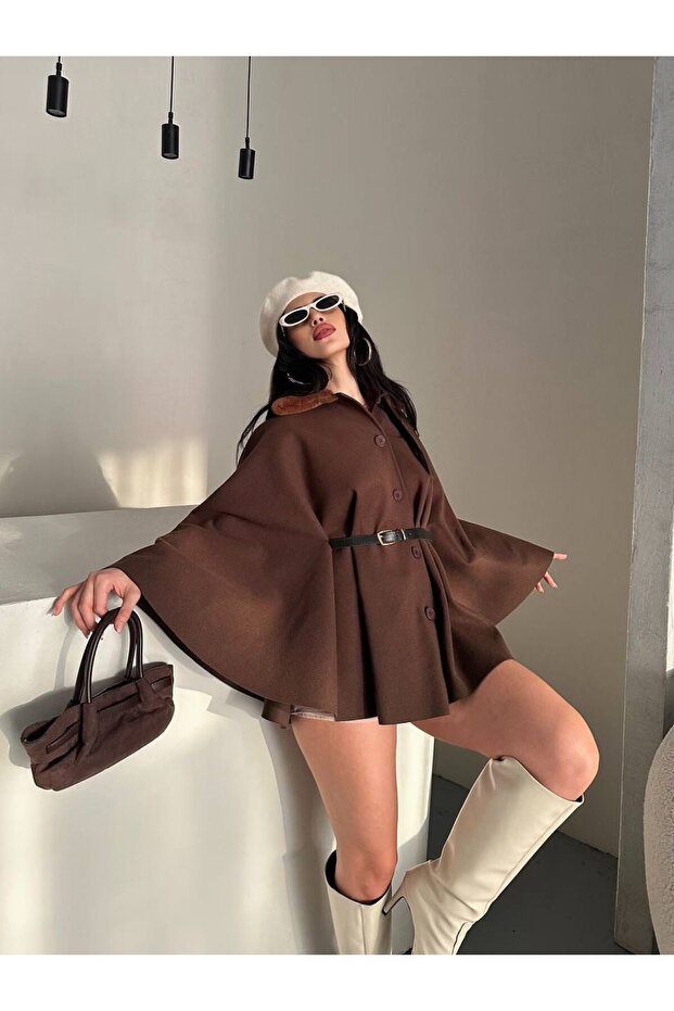 KAŞE KEMERLİ PANÇO - 4