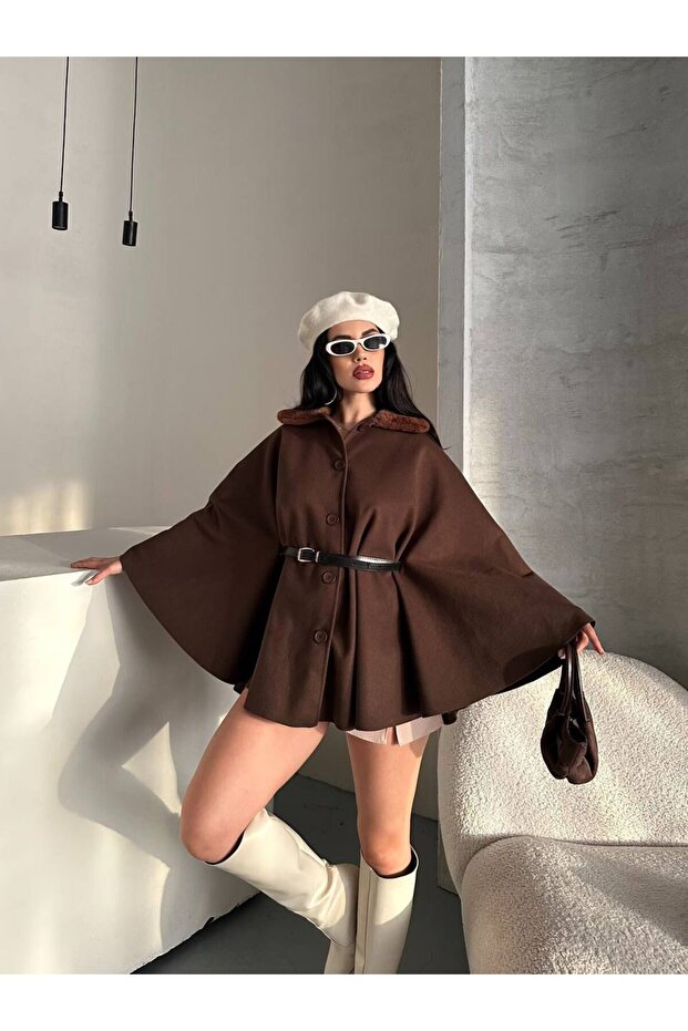 KAŞE KEMERLİ PANÇO - 1