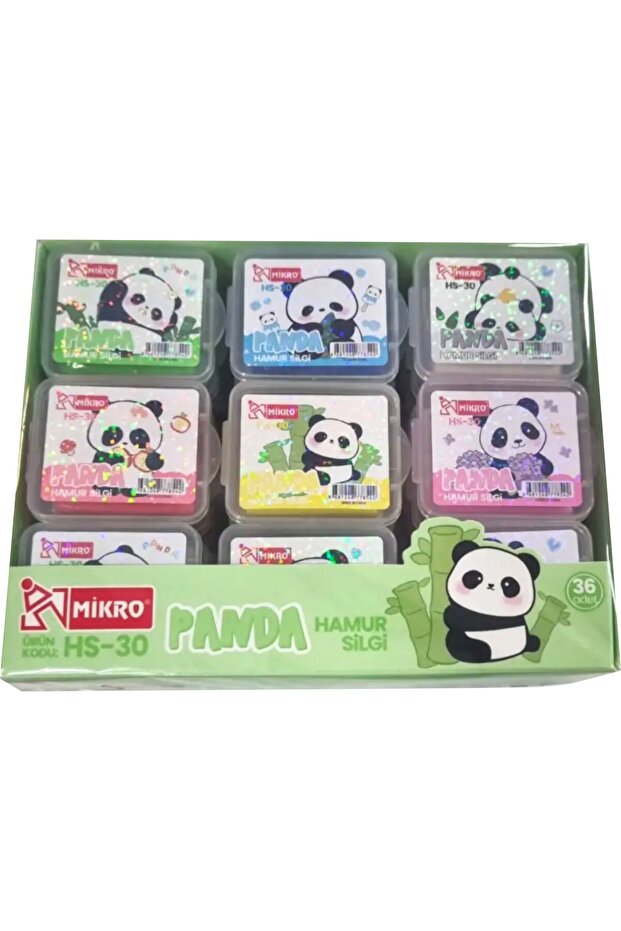 Panda Patterned Single Eraser - Price Is for 1 Piece