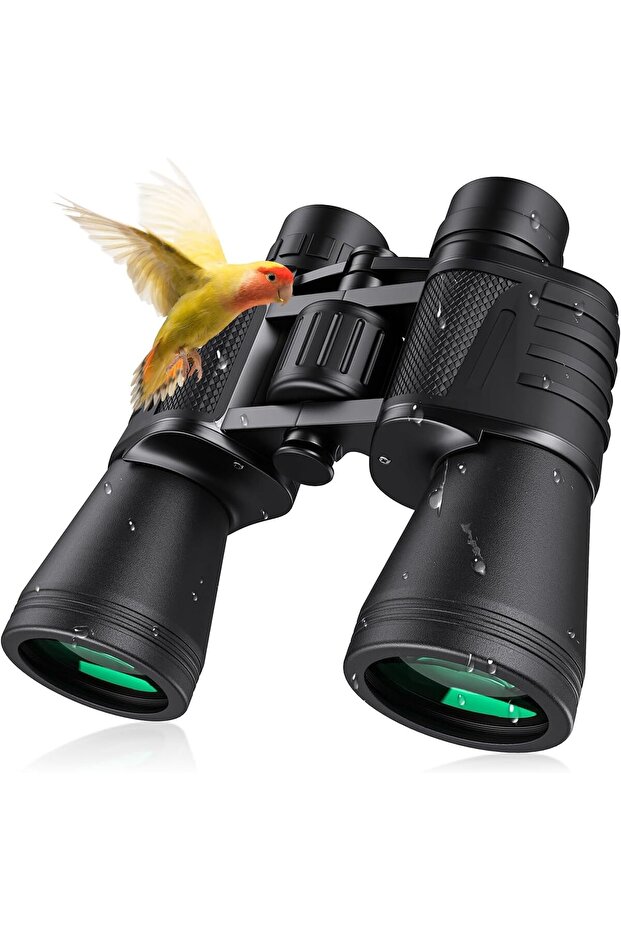 Binoculars 20x50 High Powered Waterproof Compact Binoculars with Low Light Vision