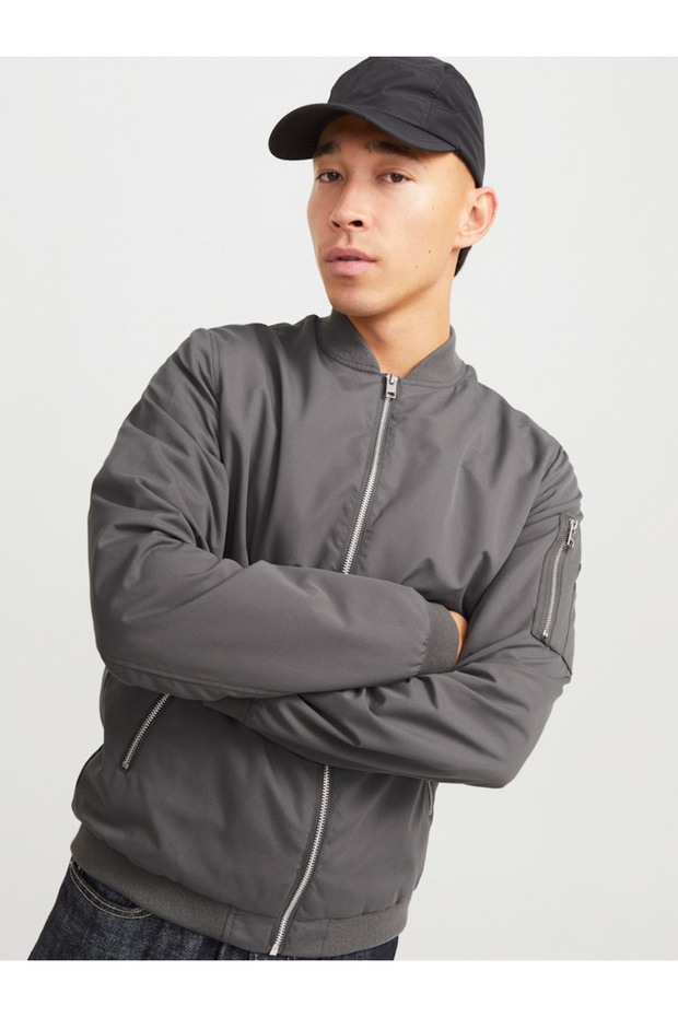 JJERUSH Collared Bomber Jacket - 3