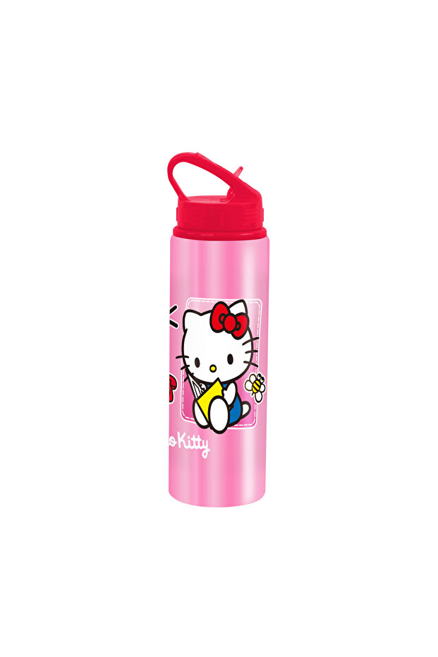 -Aluminum Premium Water Bottle -600ml, Leak-Proof Flip Lid, Lightweight & Durable
