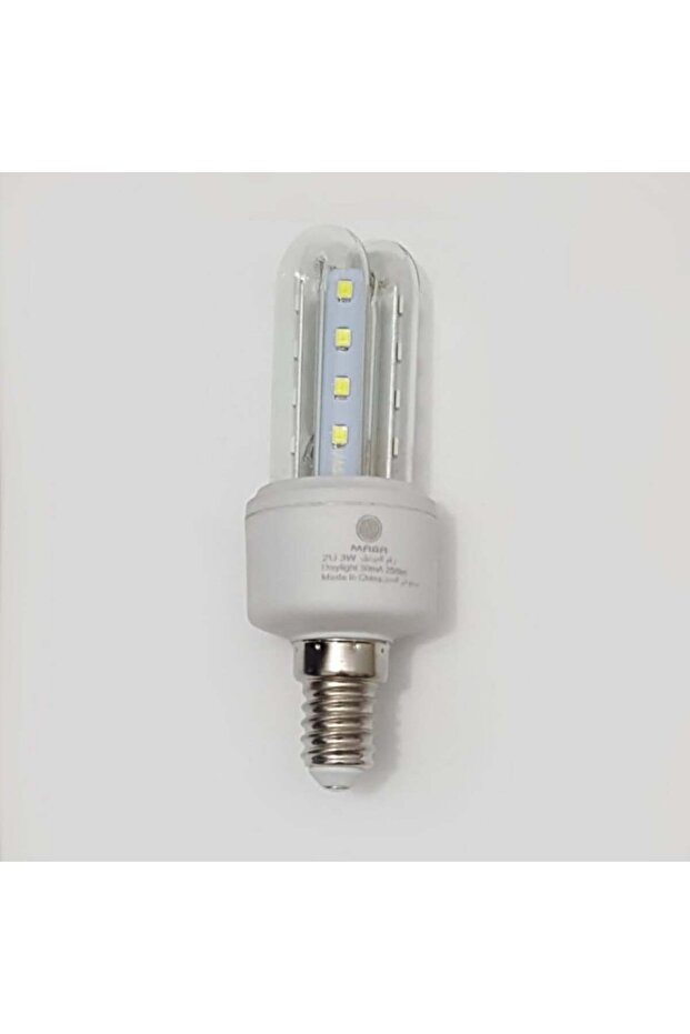كبسولة ليد 3W E14 265V DL 2U 6500K ابيض عدد 5 حبة