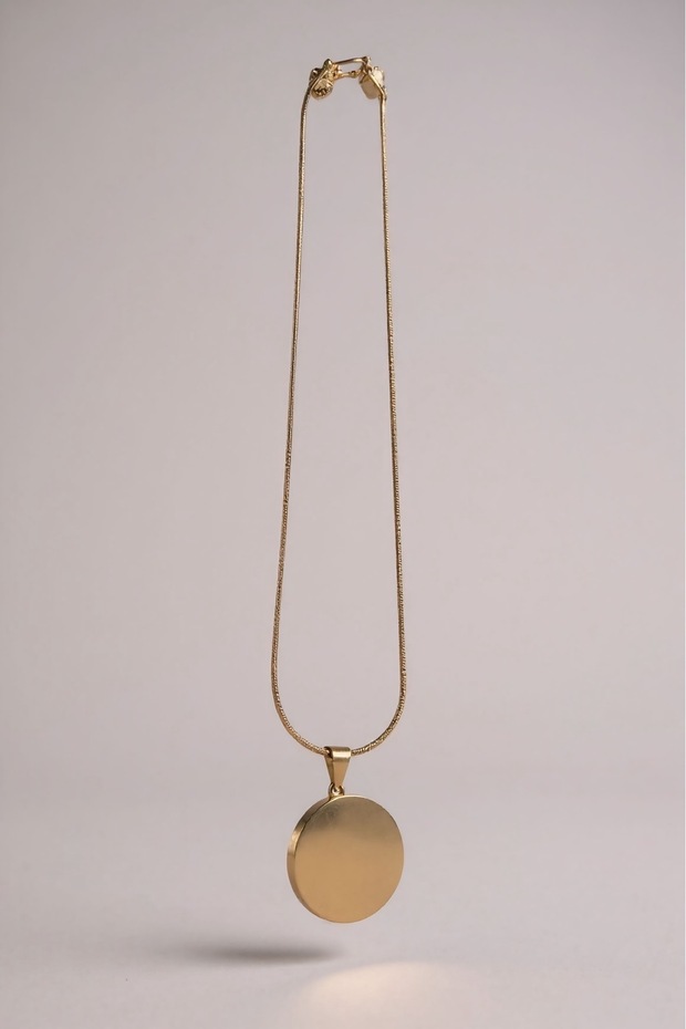 Steel Round Pendant