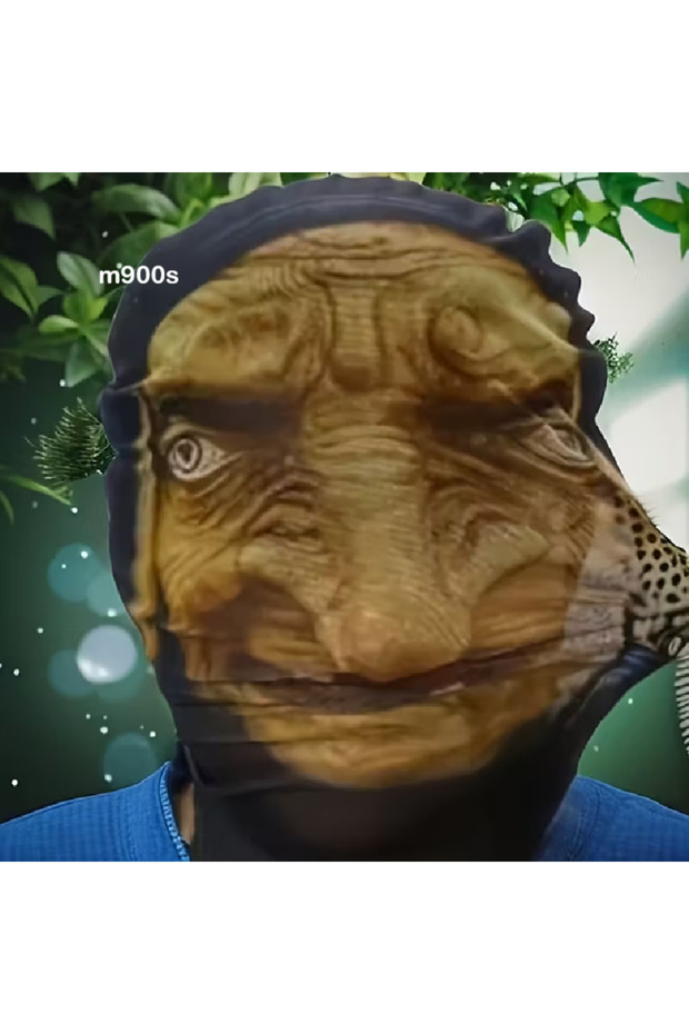 قناع وجه ثلاثي الأبعاد مطبوع بتقنية ثلاثية الأبعاد - 3