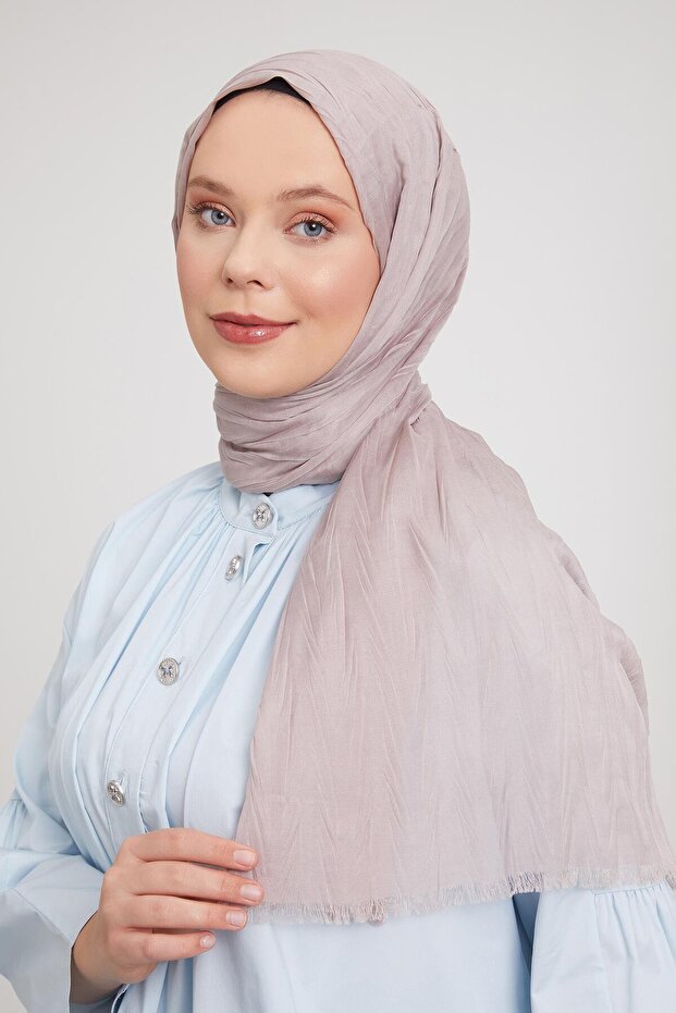 K.Bej Pliseli Pamuklu Şal - 2