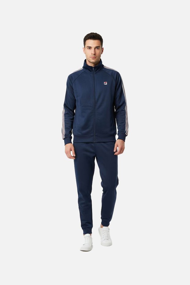 Men's Casual Sweatshirt Biella Taped Pique Track Jacket Fam1093.50004
