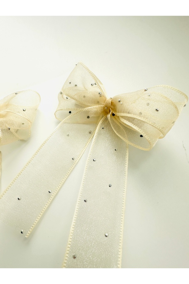 مشبك مزدوج على شكل فيونكة من التول - 3