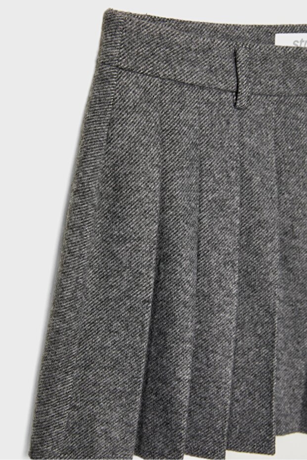 Pileli mini etek - 6