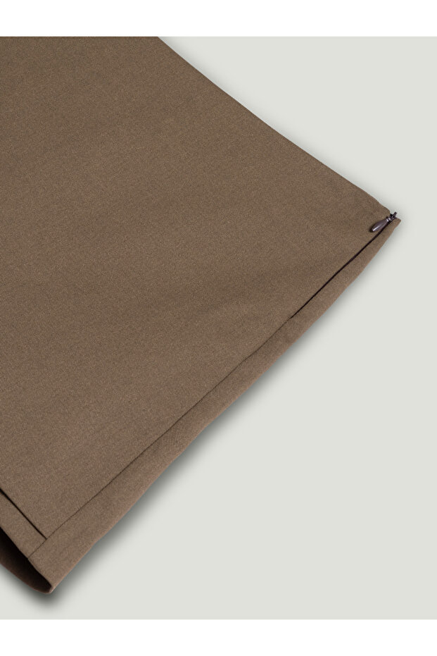 Düşük Bel Mini Şort Etek - 8