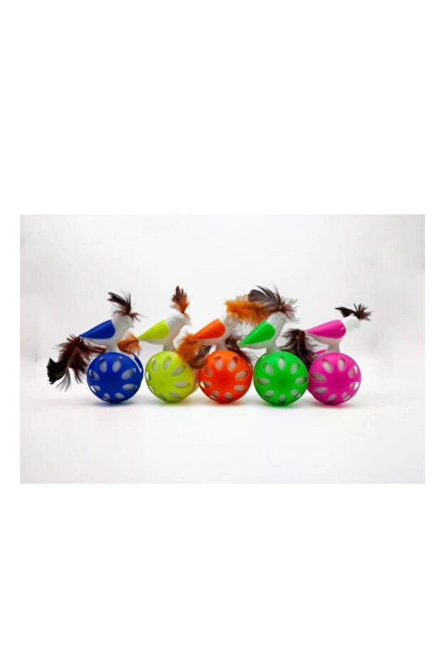 Your Cat's Energy Is at Its Peak with the Colorful Feather Ball