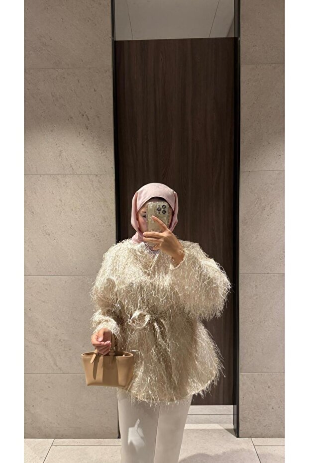 Fringed Jacket Off White - 3