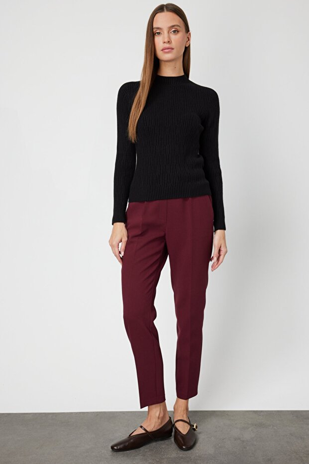 سترة تريكو منقوشة برقبة دائرية - 3