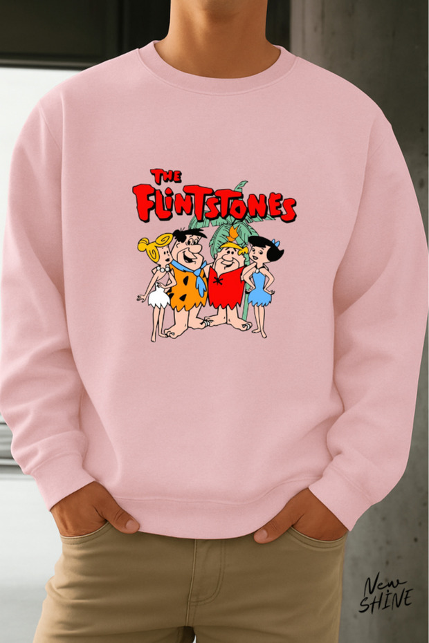 Çakmaktaş Family Printed Crew Neck Sweatshirt