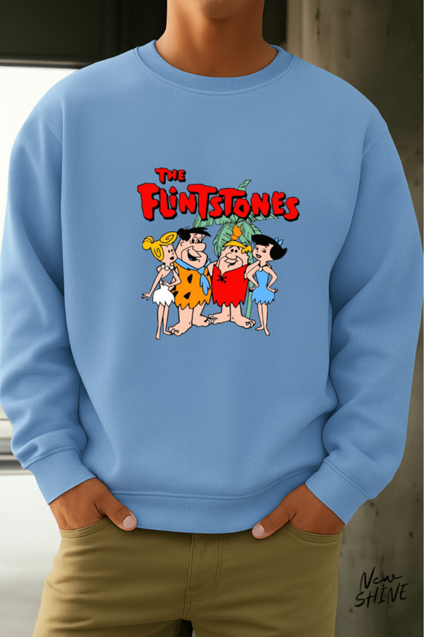Çakmaktaş Family Printed Crew Neck Sweatshirt