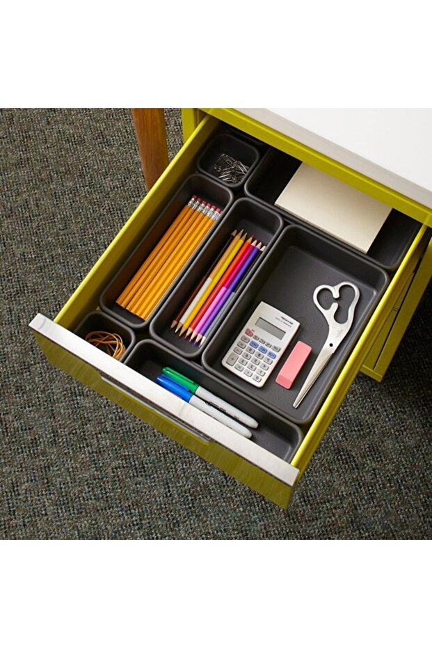 Modular Organizer Set - 8 Modular Compartments, Gray - 5