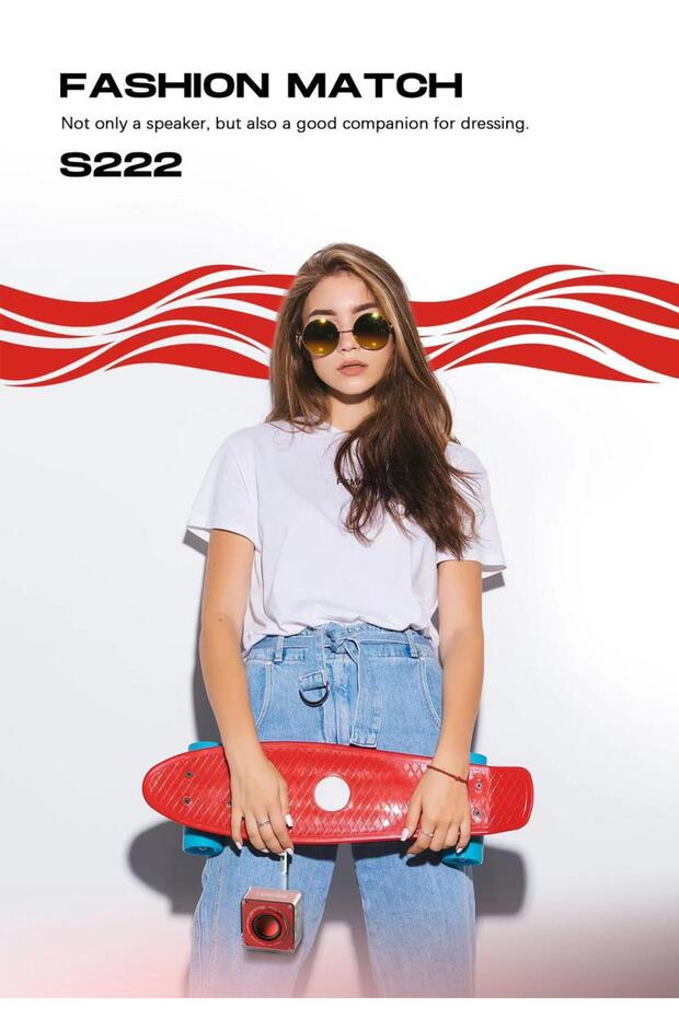 مكبر صوت بلوتوث محمول S222 - 5