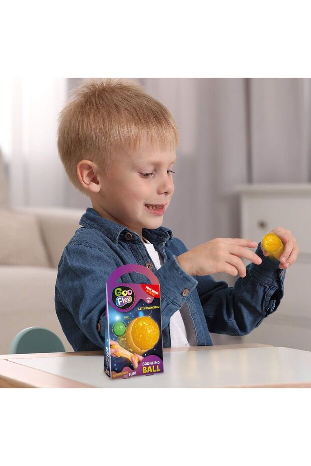 GOO FLEX CREATIVE SET "CREATE YOUR OWN BOUNCING BALL", YELLOW - 3