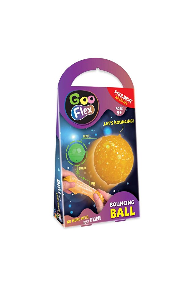 GOO FLEX CREATIVE SET "CREATE YOUR OWN BOUNCING BALL", YELLOW - 1