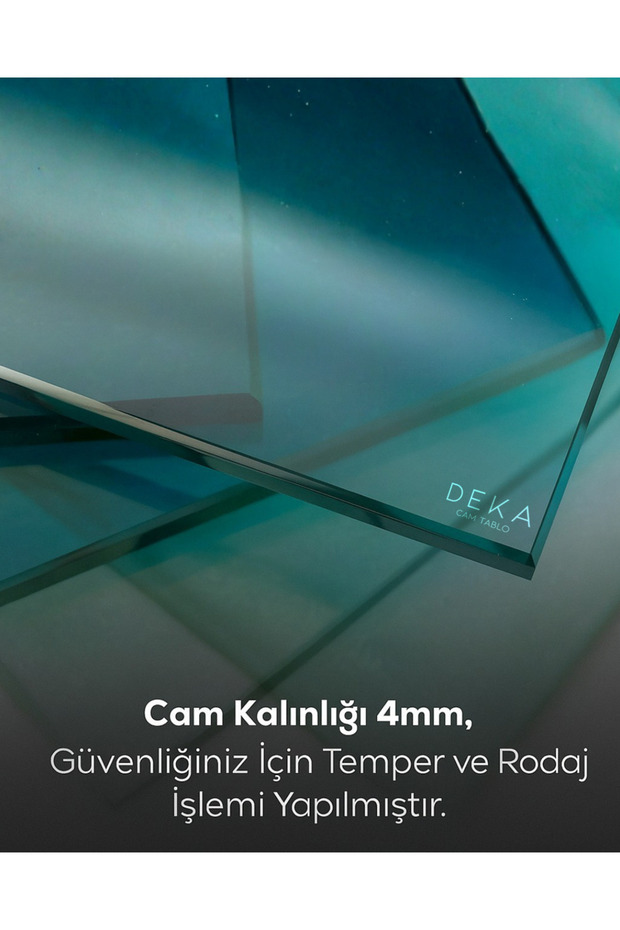 MÜTHİŞ BASKI KALİTESİ AT CAM TABLO - 5