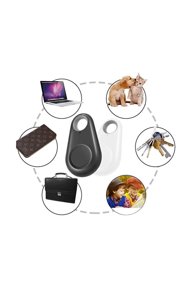 Bluetooth anti-loss keychain - object locator, camera trigger, anti-loss alarm, Black - 4