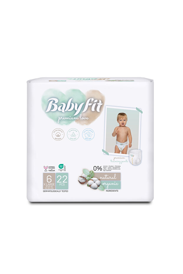 Baby Fit Natural Alcohol Free Training Pants Eco Pack Size 6 (22) PC