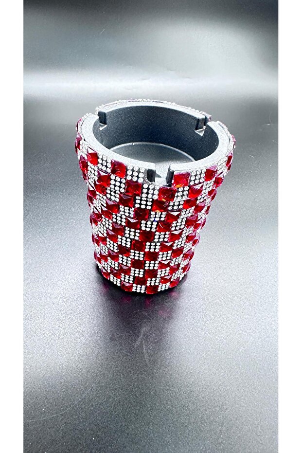 Red Baguette Stone In-Car Ashtray