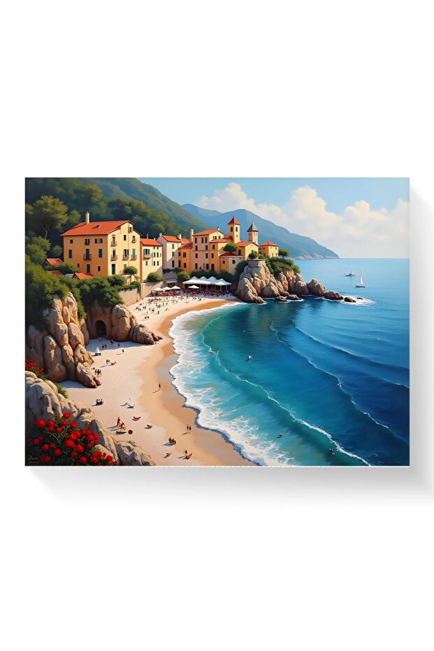 Tablou - Plaja sub stânci - 3