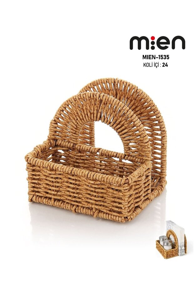 Rattan Peçetelik Organizer - 1