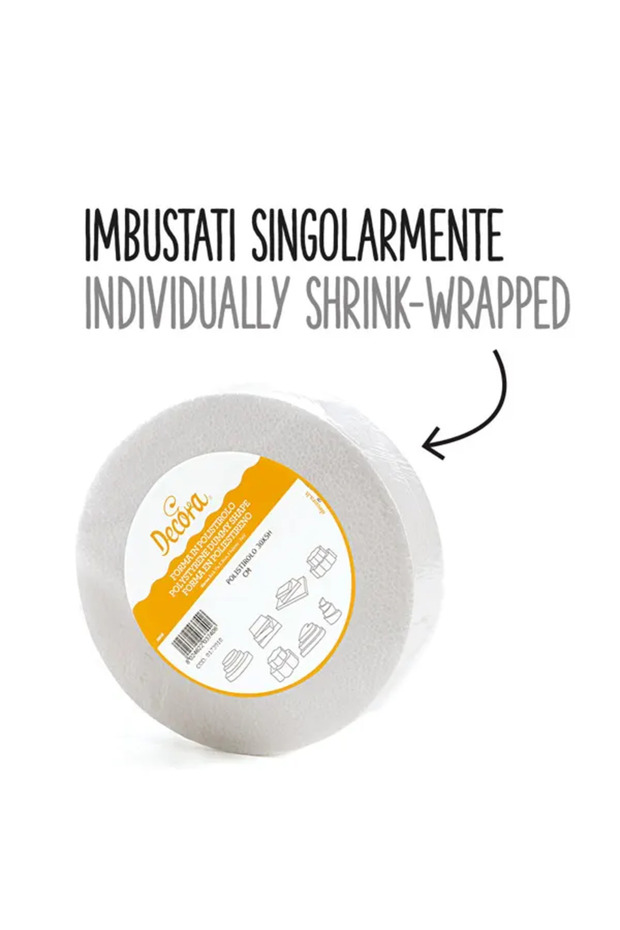 Round polystyrene cake model, Ø20x10cm - 2