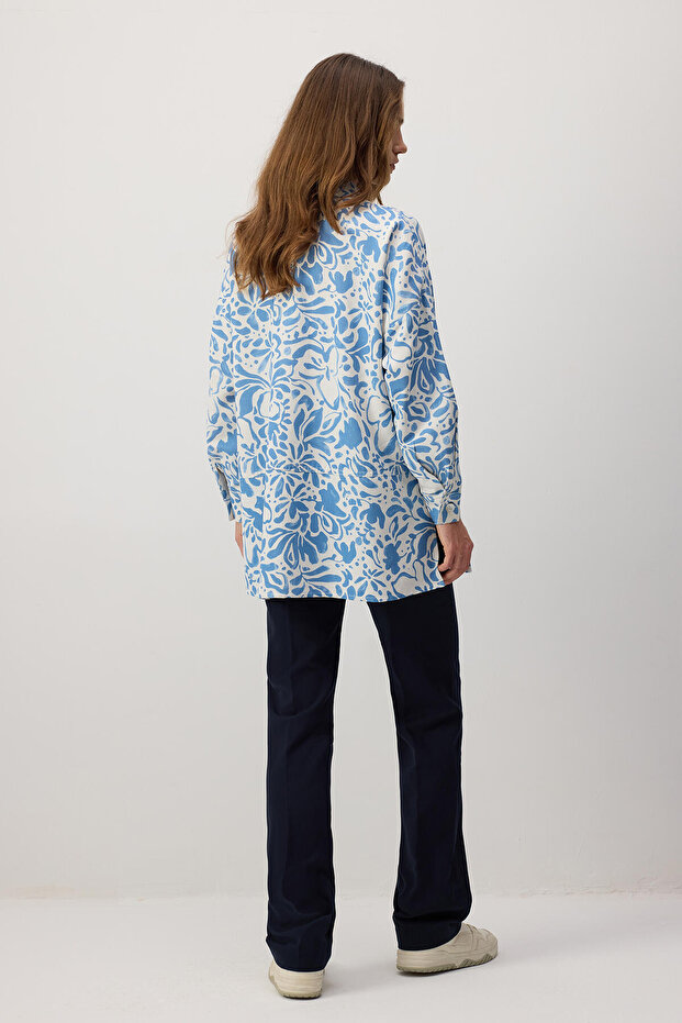تونيك من الكتان المنقوش ذو الملمس المميز - 5