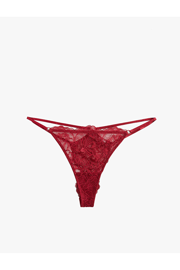 Comfortable Lace String Panties - 1