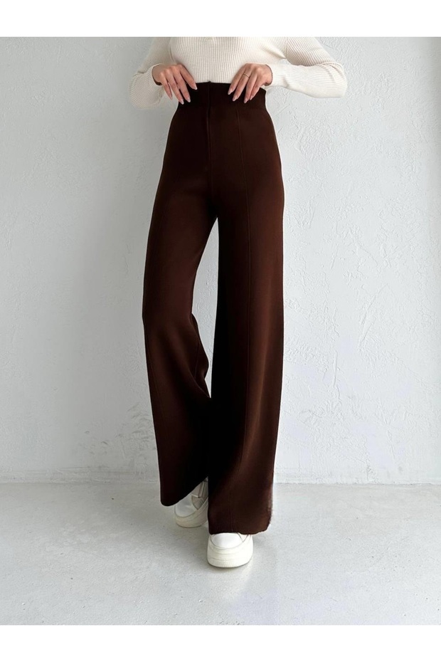 Brown Premium Yarn Knitwear Pants