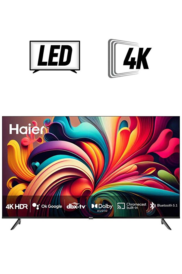 تلفزيون ذكي ٥٠ بوصة بدقة ٤كي | أندرويد | HDR | معدل تحديث ٦٠ هرتز - H50K800UG أسود