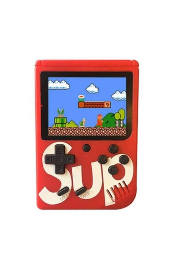 Game Console with 400 Built-in Games, Red - 1