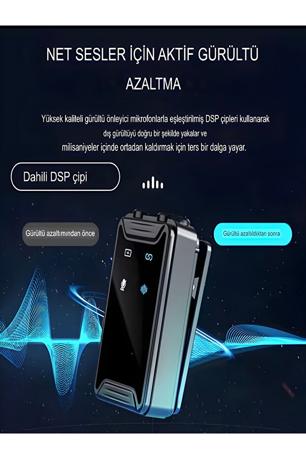 600mAh Kablosuz Çiftli Yaka Mikrofonu Type-C Lightning Uyumlu iPhone Android 25m Ses Mikrofonu - 3
