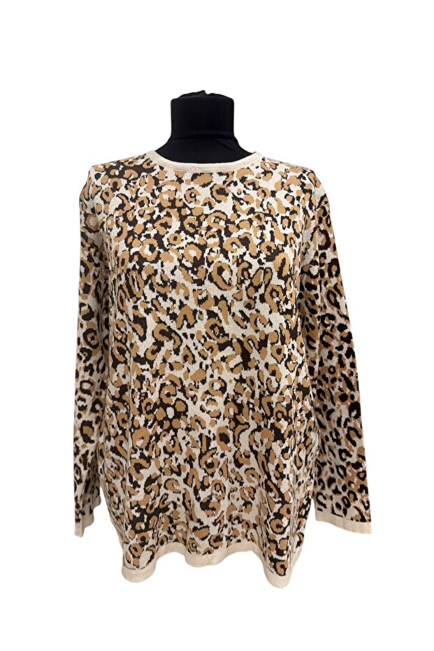 LEOPARD PATTERNED SWEATER - 1