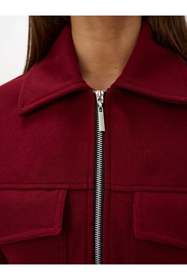 kadın kısa crop ceket - 8