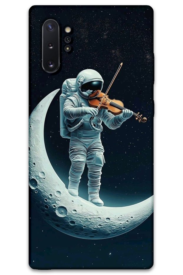 Samsung Galaxy Note 10 Plus Case Hd Pattern Printed Back Cover - Astronaut Violin