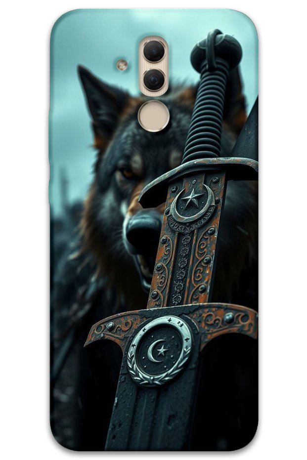 Huawei Mate 20 Lite Compatible Case Hd Pattern Printed Back Cover - Moon Star Sword