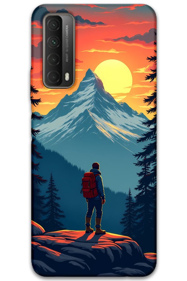 Huawei P Smart 2021 Case Hd Pattern Printed Back Cover - Everest