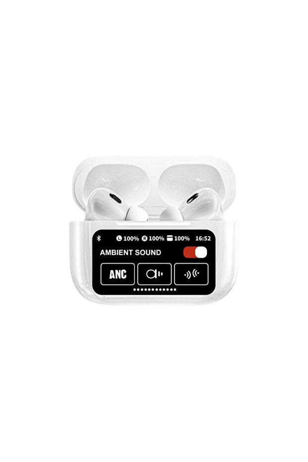 Wireless Bluetooth Earbuds with LED Display, TWS Bluetooth 5.0, Touch Control (White) - 1