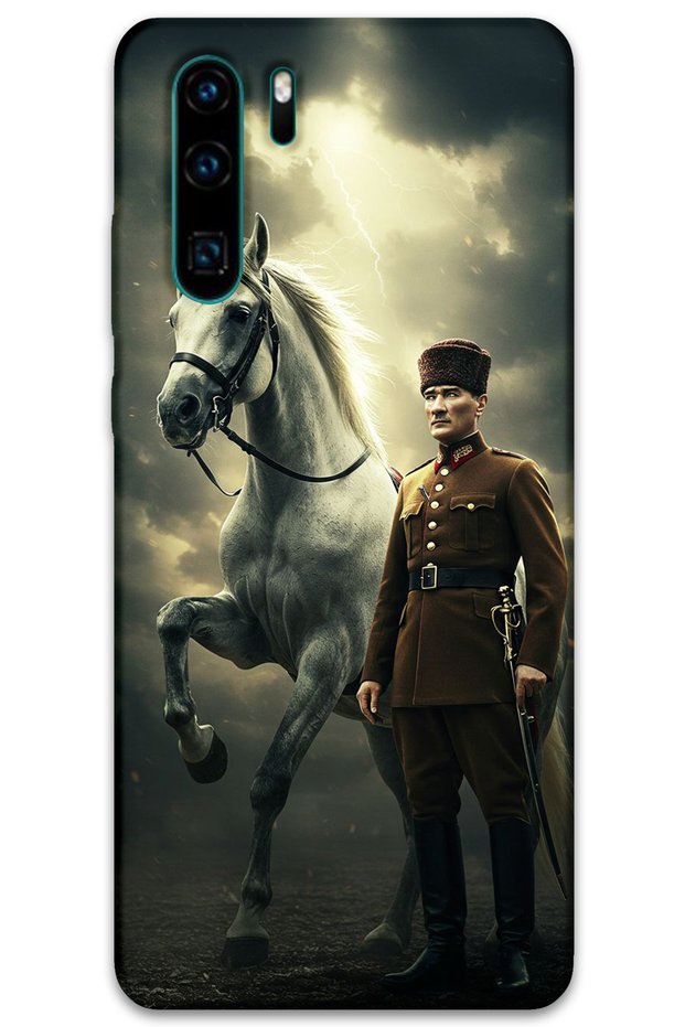Huawei P30 Pro Case Hd Pattern Printed Back Cover - Ataturk Lightning