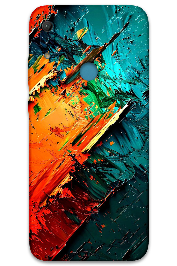 Huawei Y6S Case Hd Pattern Printed Back Cover - Crystal
