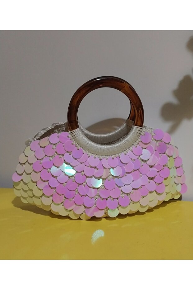 Örgü pullu çanta - 2