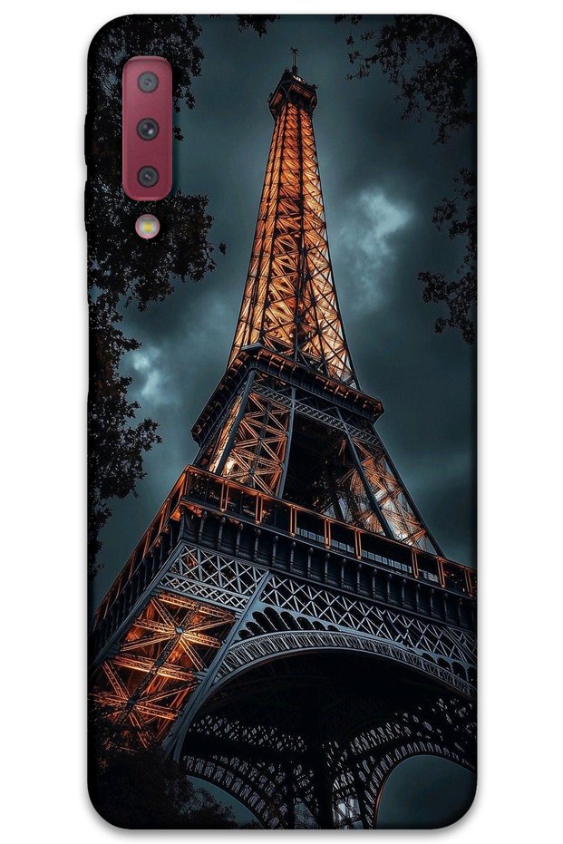 Samsung Galaxy A7 2018 Case Hd Pattern Printed Back Cover - Eiffel Tower