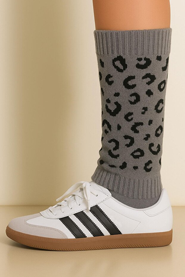 3 Basic Patterned Leggings with Cotton Content - 4