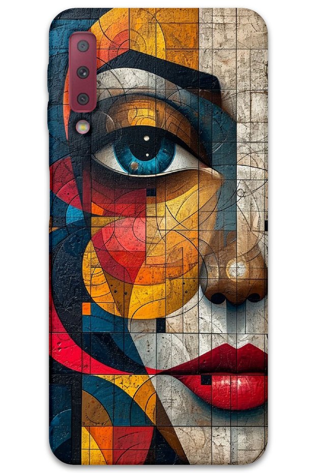 Samsung Galaxy A7 2018 Case Hd Pattern Printed Back Cover - Art Face