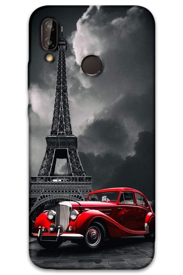 Huawei P20 Lite Case Hd Pattern Printed Back Cover - Cool Eiffel